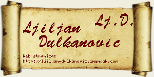 Ljiljan Dulkanović vizit kartica